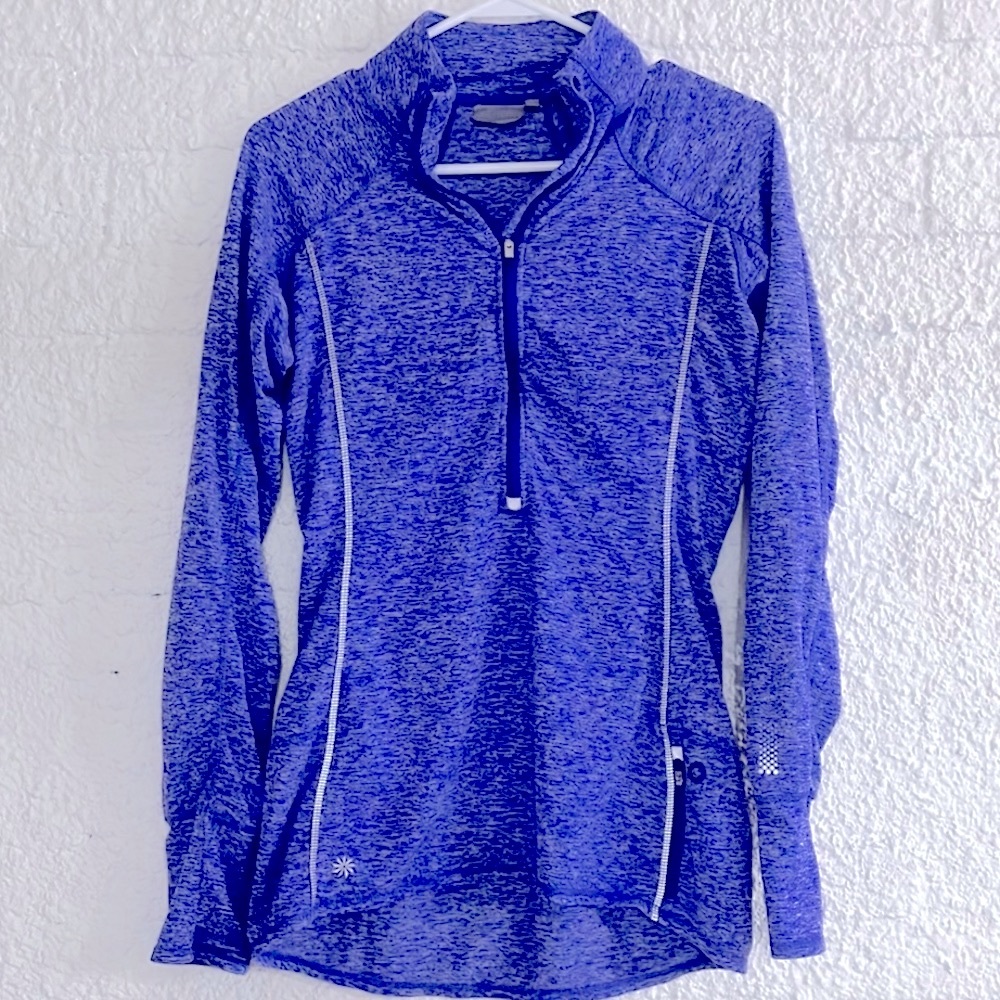 ATHLETA Running Wild salutation 1/2 Zip Pullover Size Small